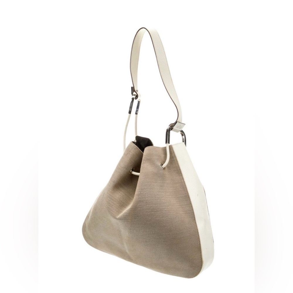 Gucci Beige and White Shoulder Bag
